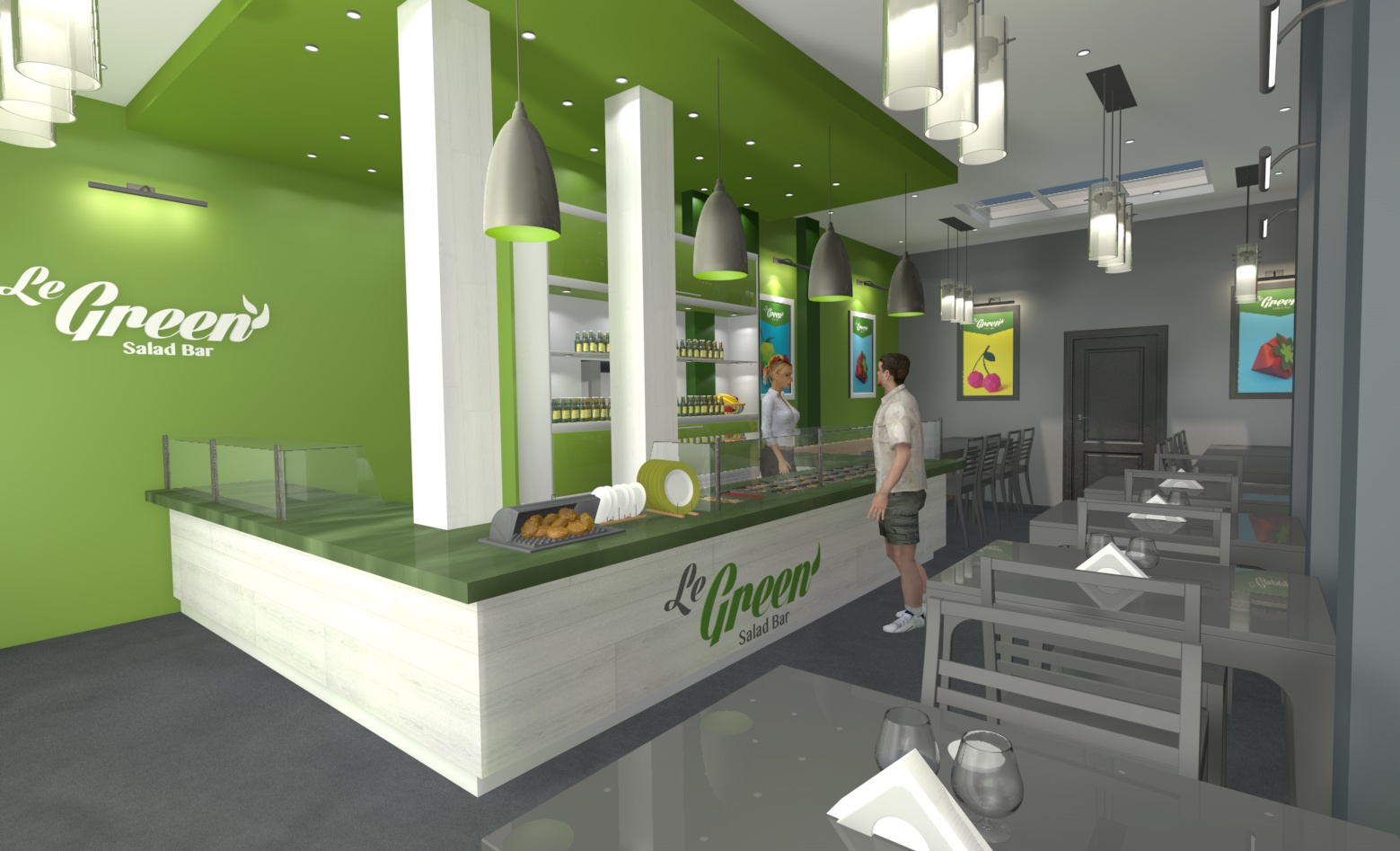 Restaurant le Green Salade Bar